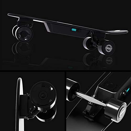 Hiboy S11 Electric Skateboard with Wireless Remote, Longboard Single Hub Motor, Light Weight 7.94LBS, Top Speed 12.4MPH, Range 7 Miles, for Youths and Students(Upgraded Version)