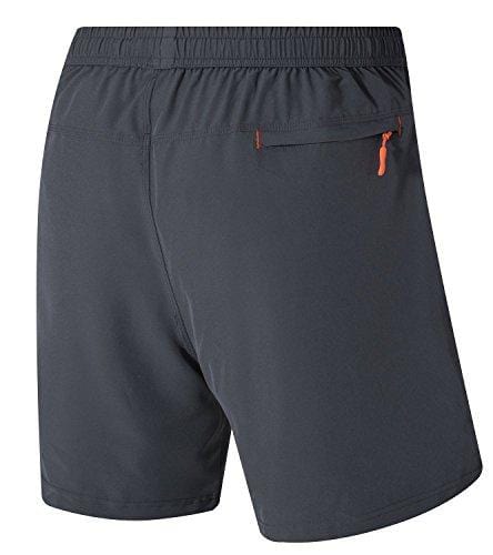 TBMPOY Men's Breathable Bodybuilding Dry Fit Exercise Fitness Shorts with Zipper Pockets(Grey,us S)