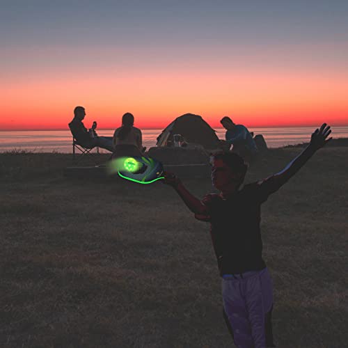 PickleStar LED Light Up Pickleball Balls, USAPA Standard Outdoor 40 Holes Yellow PickleBalls with Green Light 4 Pack LED Light Up Pickle Balls