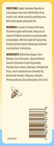 Burt's Bees for Puppies Tearless 2 in 1 Shampoo and Conditioner with Buttermilk and Linseed Oil | Dog Shampoo, 16 Ounces