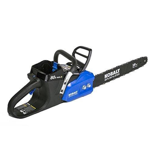 Kobalt 80-volt Lithium Ion 18-in Brushless Cordless Electric Chainsaw (Chainsaw Only, Battery/Charger Not Included)