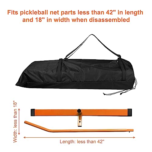 Cosmos Pickleball Net Storage Bag Pickle Ball Equipment Carry Bag Badminton Net Case Boundary Line Carrying Bag for Game Equipment Accessories Storage in Driveway Backyard (Mesh Net NOT Included)