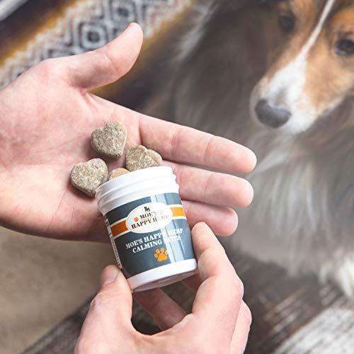 Organic Hemp Oil for Dogs with Calming Treats: Dog Anxiety Relief and Calm Aid for Hyperactive or Aggressive Pets - Daily Supplement to Support Joints, Healthy Skin and Coat - 2 Ounce Dropper Bottle
