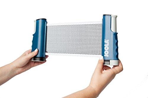 JOOLA Retractable Portable Table Tennis Net and Post Set (Adjustable Length) - Play Ping Pong Anywhere