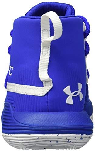 Under Armour Boys' Pre School SC 3Zer0 II Basketball Shoe, Royal (400)/White, 1