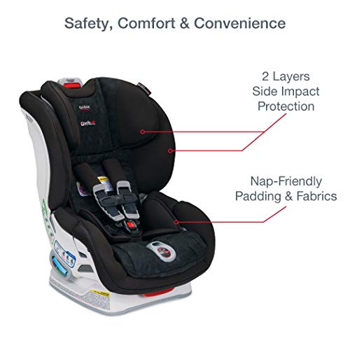 Britax Boulevard ClickTight Convertible Car Seat - 2 Layer Impact Protection - Rear and Forward Facing - 5 to 65 Pounds, Circa