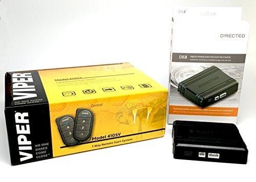 Viper 4105V Remote Car Starter 1-Way TWO 4-Button Remotes Keyless NEW 2017 Model & Directed DB3 XPressKit DEI Databus ALL Combo Bypass / Door Lock Interface Bundle Package
