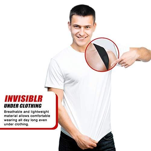 COREBELLA Posture Corrector Back Support Brace for Men and Women - Improves Posture, Prevents Slouching and Hunching, Reliefs Upper Back and Neck Pain - Adjustable and Comfortable with Underarm Pads