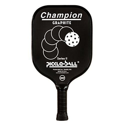 Champion Graphite Pickleball Paddle - Thin Grip - Black