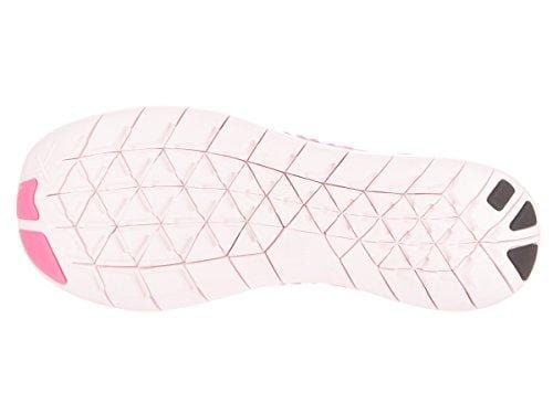 Nike Women's Free Running Motion Flyknit Shoes, Fire Pink/Black/Peach Cream - 10 B(M) US