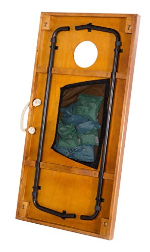 Viva Sol 2'x4' Cornhole Set - Includes 2 Premium All-Wood Cornhole Boards and 8 All-Weather Canvas Cornhole Bags