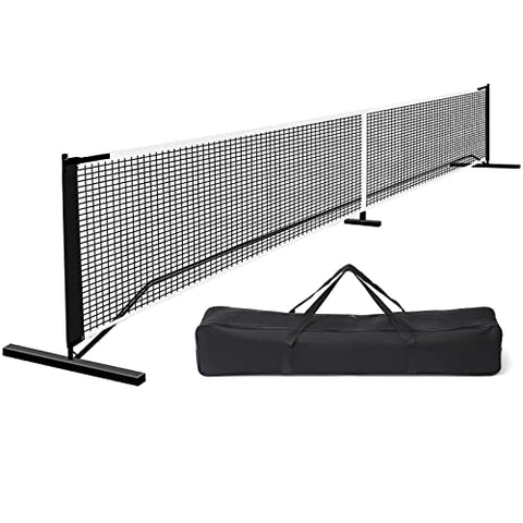 DULCE DOM Pickleball Nets Portable Outdoor, 22 FT Pickleball Net USAPA Regulation Size, Pickle Ball Game Net System with Carrying Bag for Driveway Backyards