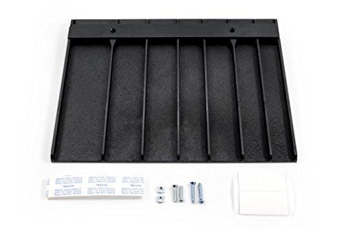 Camco Knife Safe - Securely Mounts on Wood or Metal Surfaces, Holds 7 Cooking and Carving Knives, Organize and Store Knives While Creating Space - (9" x 11") Black (43584)