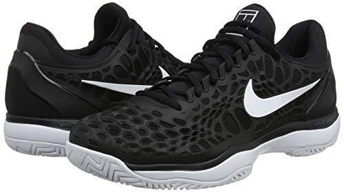 Nike Men's Air Zoom Cage 3 HC Tennis Shoes (11 D(M) US, Black/White-Anthracite)
