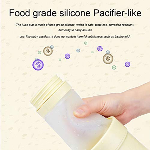 Portable Blender, G-TING Collapsible Personal Smoothies Blender Cordless, Single Serve Mini Blender 500ml USB Rechargeable Small Juice Mixer Portable Juicer Shakes, Smoothies, Home, Travel & Gym