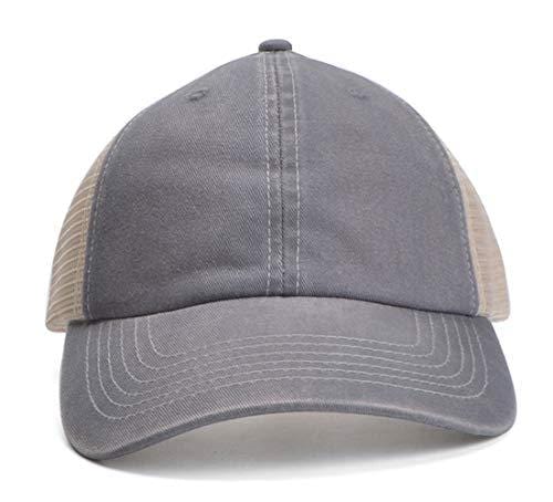 Home Prefer Men's Mesh Trucker Hat Summer Golf Hat Brim Sun Cap for Running Hiking Fishing Light Gray [product _type] Home Prefer - Ultra Pickleball - The Pickleball Paddle MegaStore