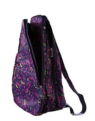 Pickleball Marketplace Ladies Printed Pickleball Backpack - Multi-Color"Prima Donna" Design - Great for Pickleball - Carries Pickleball Gear