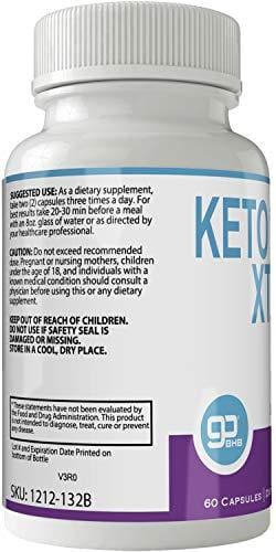 Keto Burn Xtreme Weight Loss Pills, Extreme Natural Ketogenic Burn Fat Supplement, 800 mg Formula with New GO BHB Salts Formula, Advanced Appetite Suppressant Capsules