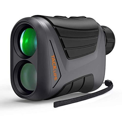 Golf Rangefinder 900 Yards- Tacklife 7X Laser Range Finder with Pinsensor, Range/Speed/Scan Mode for Golf, Hunting, Boating, Hiking, USB Charging Cable and Wrist Strap Included - MLR01