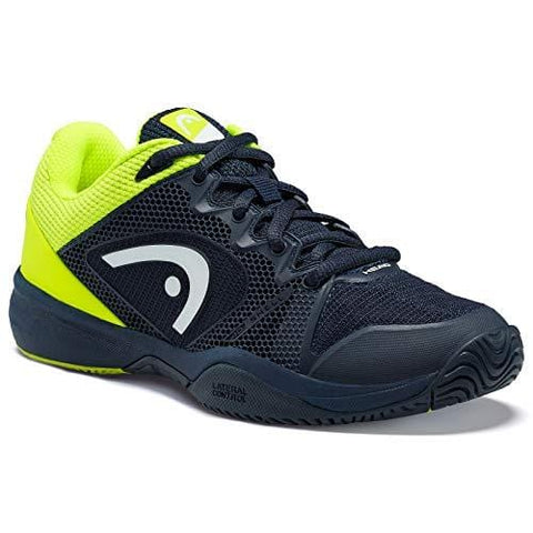 HEAD Junior Revolt Pro 2.5 Kid's Tennis Shoes, Dark Blue/Neon Yellow (5.5 US)