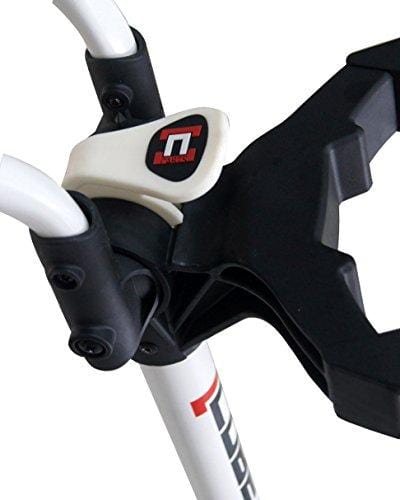 Cube CART 3 Wheel Push Pull Golf CART - Two Step Open/Close - Smallest Folding Lightweight Golf CART in The World - Choose Color! (White/White)