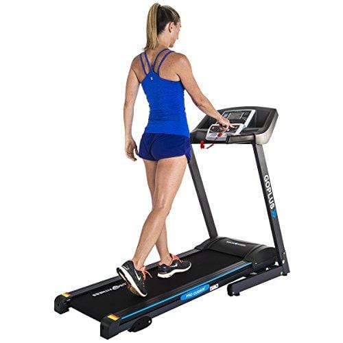 Goplus 2.25HP Folding Treadmill Electric Support Motorized Power Running Fitness Jogging Incline Machine g Fitness Jogging Incline Machine Fitness Jogging Incline Machine Black Jaguar Ⅱ(Classic)