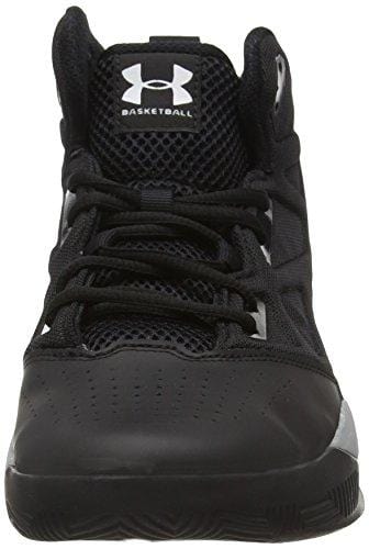 Under Armour Men's Jet Mid Basketball Shoe, Black (001)/Steel, 10.5