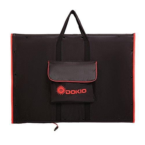 DOKIO Foldable Solar Panel 200 Watts 12 Volts Monocrystalline with Inverter Charge Controller