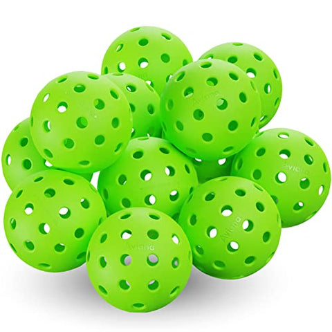 Pickleball Ball Set | Professional USAPA Approved for Sanctioned Tournament Play | 40 Holes & Specifically Designed for Outdoor Courts 6 Pack, Green (6 Pack, Green)