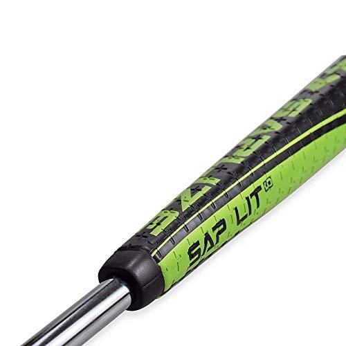 SAPLIZE Golf Putter Grip, Sap Lit V2, Ergonomic Shape, Light, Anti-Slip Pattern, Mid Size, Green