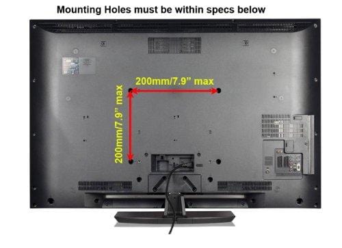 Impact Mounts Folding Ceiling Tv Mount Bracket Lcd Led Great for Rvs Motor Homes (17-37" Screens)