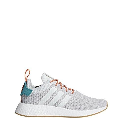 adidas NMD R2 Summer Mens in Crystal White/Grey/Gum, 9.5