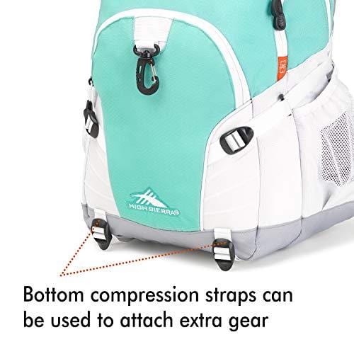High Sierra Loop Backpack, Aquamarine/White/Ash