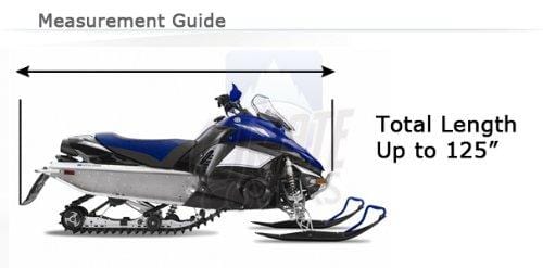 WATERPROOF TRAILERABLE SNOWMOBILE COVER COVERS FOR SKI DOO YAMAHA ARCTIC CAT POLARIS FITS LENGTH 105"-125"
