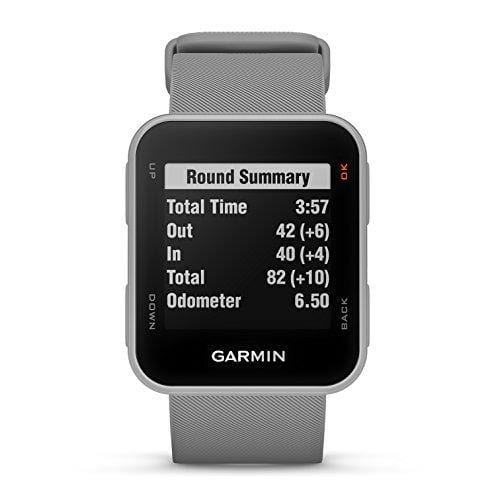 Garmin Approach S10 (Powder Gray) Golf GPS Watch Power Bundle | Includes HD Screen Protectors & PlayBetter Portable Charger | 40,000 Pre-Loaded Worldwide Courses, Simple Golf GPS Watch