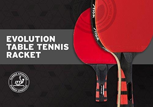 STIGA Evolution Performance-Level Table Tennis Racket Made with Approved Rubber for Tournament Play