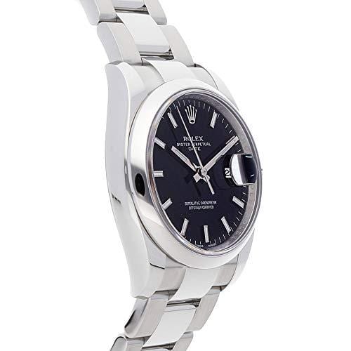 Rolex Oyster Perpetual Mechanical (Automatic) Black Dial Mens Watch 115200 (Certified Pre-Owned)