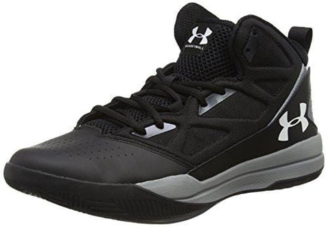 Under Armour Men's Jet Mid Basketball Shoe, Black (001)/Steel, 10.5