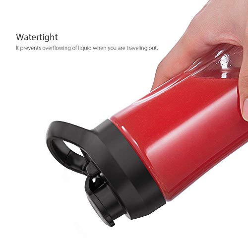 Personal Mini Blender Smoothie Maker Single Service for Shakes and Smoothie, homgeek Portable Small Fruit Vegetable Milk Countertop Mixer Juicer Cup with Travel Lid 600ml Tritan Travel Sport Bottle