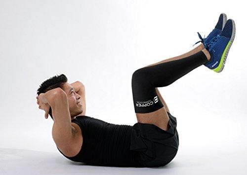 Copper Compression Full Leg Sleeve - Guaranteed Highest Copper Sleeves & Pants. Single Leg Pant/Tights Fit for Men and Women. Copper Knee Brace/Thigh/Calf Support Socks. Basketball, Arthritis (XL)