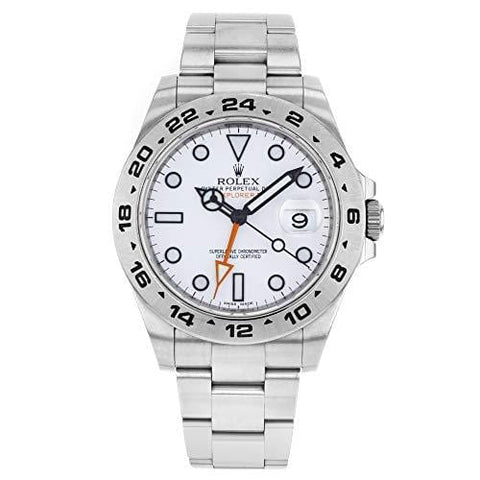 Rolex Explorer II White Dial Stainless Steel Oyster Bracelet Automatic Men's Watch 216570WSO