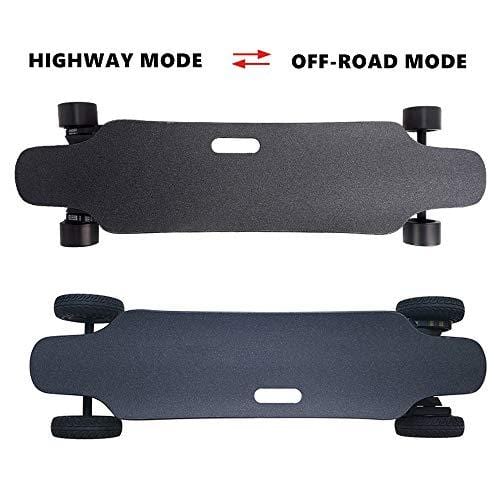 Maxfind Electric Skateboard Longboard 8800mah Battery Life 22km, Wireless Remote Control Koowheelkooboard Adult Scooter 39′′ 12.4′′ 8.5′′,Black