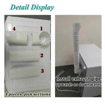 Panda 2.65 cu.ft Compact Laundry Dryer, White