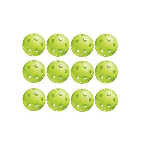 Jugs Vision-Enhanced Green Poly Pickleballs (12 Pack)