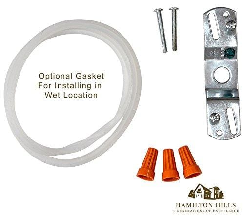 New Round Flush Mount Thin Ceiling Light |  LED Disc Shaped Thinnest Round Dimmable Lighting Fixture | Direct Wire Lights | No Drywall Work Required | 3000K Bright White | 5.5" Oiled Bronze