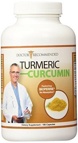 Turmeric Curcumin - 2250mg/d - 180 Veggie Caps - 95% Curcuminoids with Black Pepper Extract (Piperine) - 750mg Capsules - 100% Organic - Most Powerful Turmeric Supplement - with Triphala