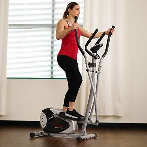Magnetic Elliptical Machine Trainer by Sunny Health & Fitness - SF-E905