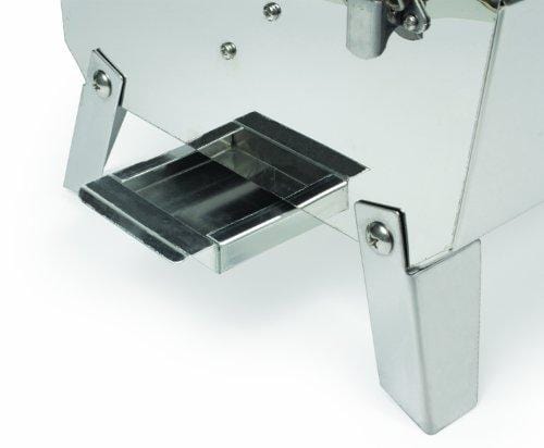 Camco Stainless Steel Portable Propane Gas Grill, Convenient Size For Tailgating, Camping, RV, Picnicking, Home and Boats, Includes Storage Bag (125 Square Inches Of Cooking Surface)