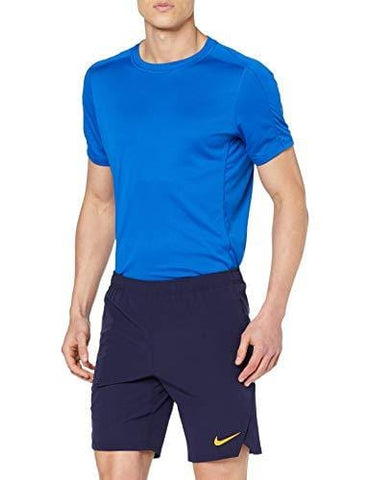 Nike Court Flex Ace Mens 9" Tennis Shorts Blackened Blue/Orange Size XL 887515-492