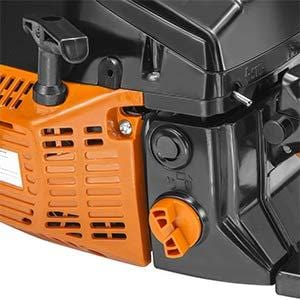 XtremepowerUS 22" inch 2.4HP 45cc Gasoline Gas 2-Stroke Chainsaw Cutting Wood Cutter Industry Engine Motor EPA, Orange